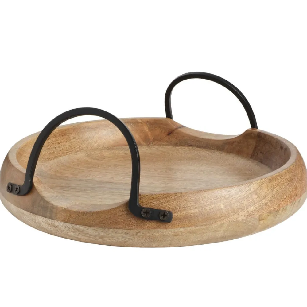 Gourmet Basics® Knox Mango Wood Serve Tray- Fruit And Storage Baskets