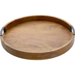 Gourmet Basics® Lazy Susan Mango Wood Serve Tray, 18 Inch- Lazy Susans