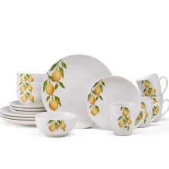 Studio Nova Lemons 16 Piece Dinnerware Set, Service for 4- Dinnerware Service For 4