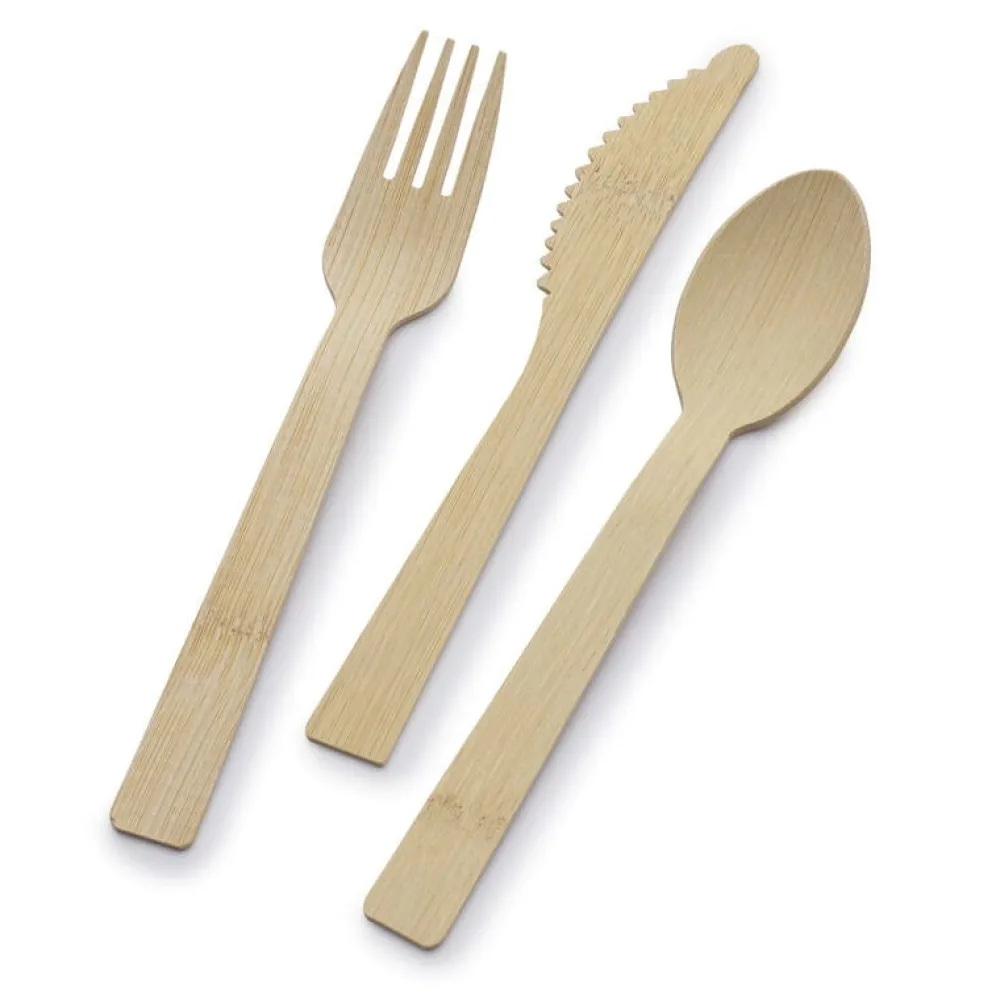 International® Silver Let's Eat 72 Piece Bamboo Flatware Set- Sets