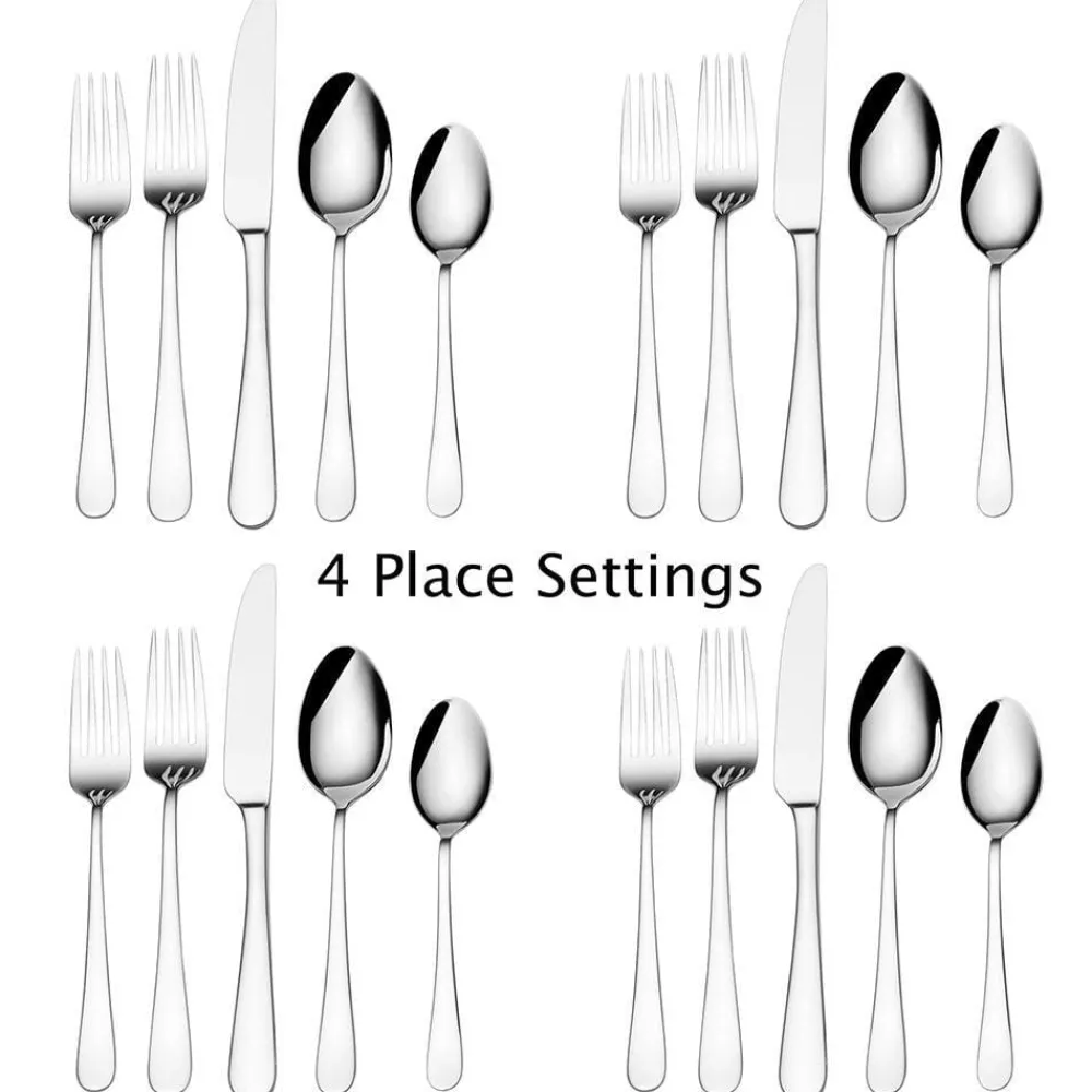 International® Silver Lisbon 20 Piece Flatware Set, Service for 4- Sets