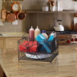 Gourmet Basics® Loop Picnic Caddy- Buffet Caddies|Fruit And Storage Baskets