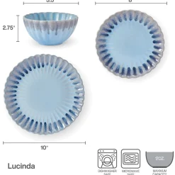 Pfaltzgraff® Lucinda 12 Piece Dinnerware Set, Service for 4- Dinnerware Service For 4