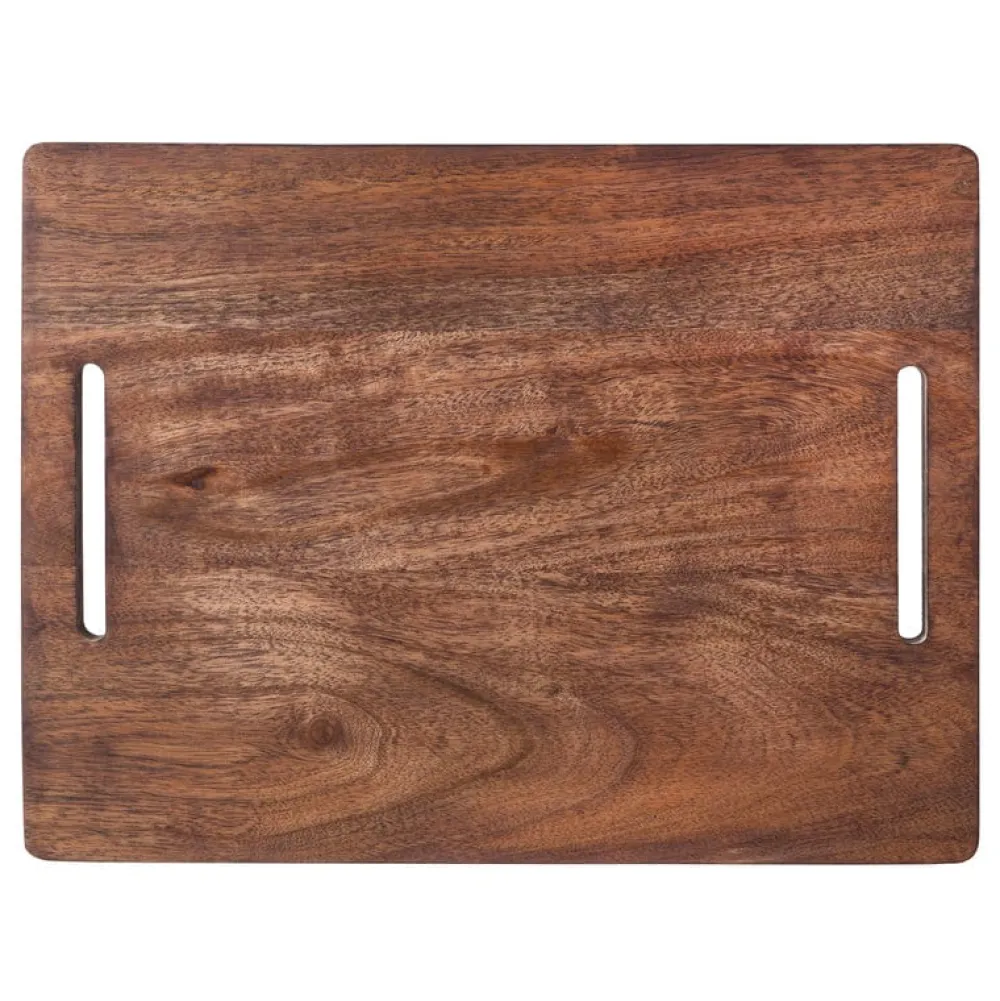 Gourmet Basics® Madam Grid Stacking and Nesting Basket with Mango Wood Lid- Fruit And Storage Baskets