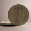 Gourmet Basics® Mango Wood Set of 4 Charger Plates- Decor