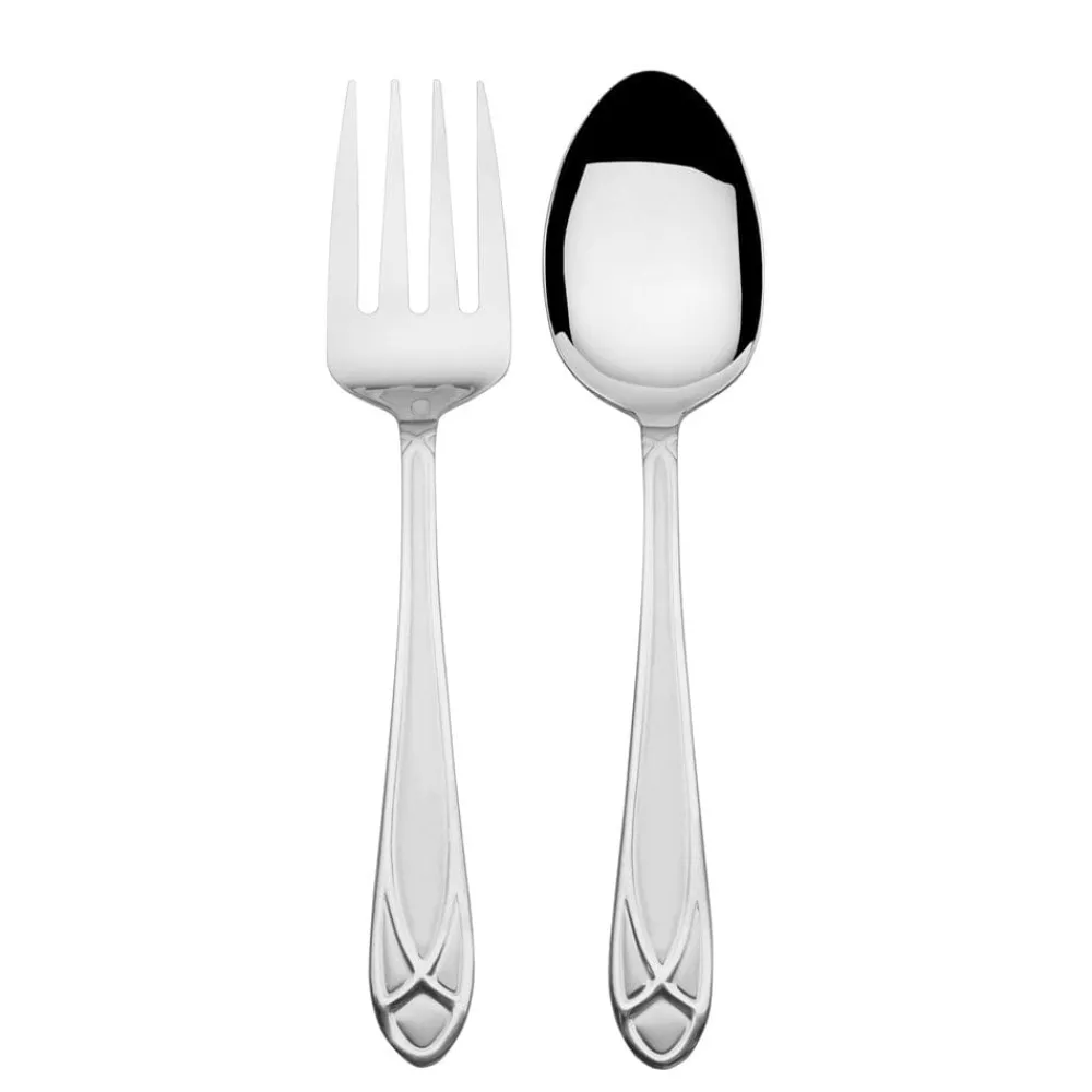 Pfaltzgraff® Mirage Frost 42 Piece Flatware Set with Wire Caddy, Service for 8- Sets