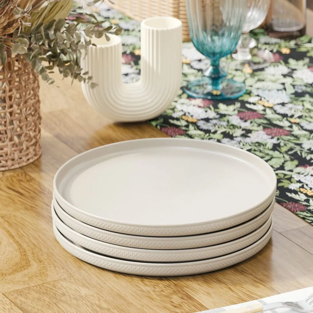 - Modern Dots Set of 4 Dinner Plates- Dinner Plates