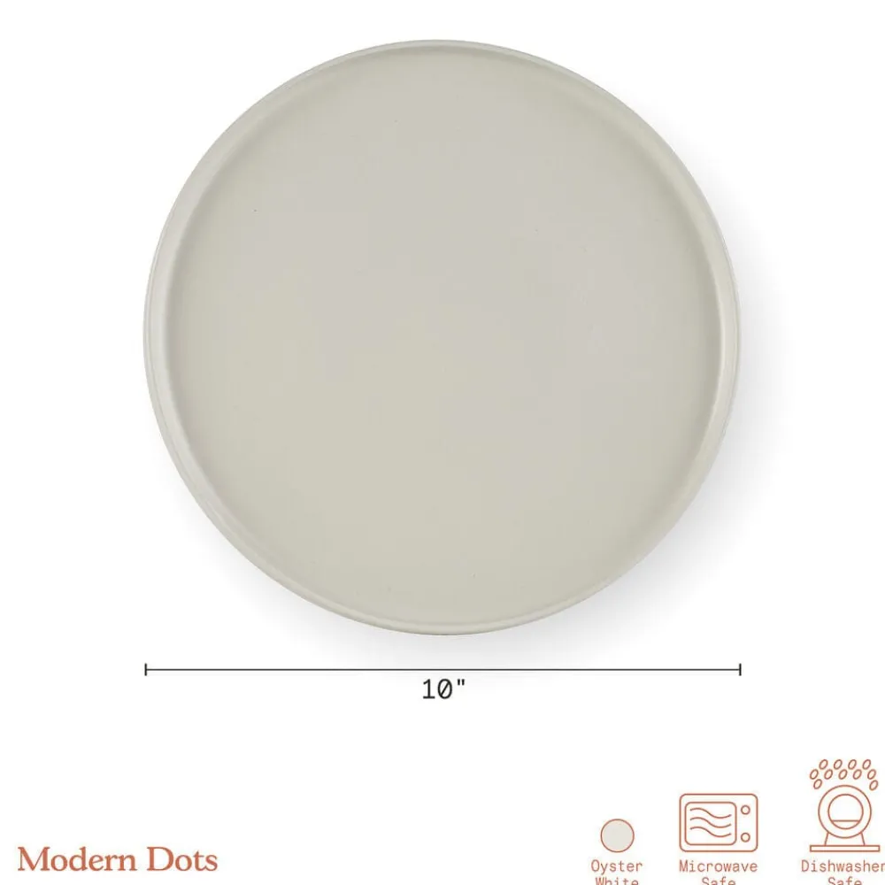 - Modern Dots Set of 4 Dinner Plates- Dinner Plates