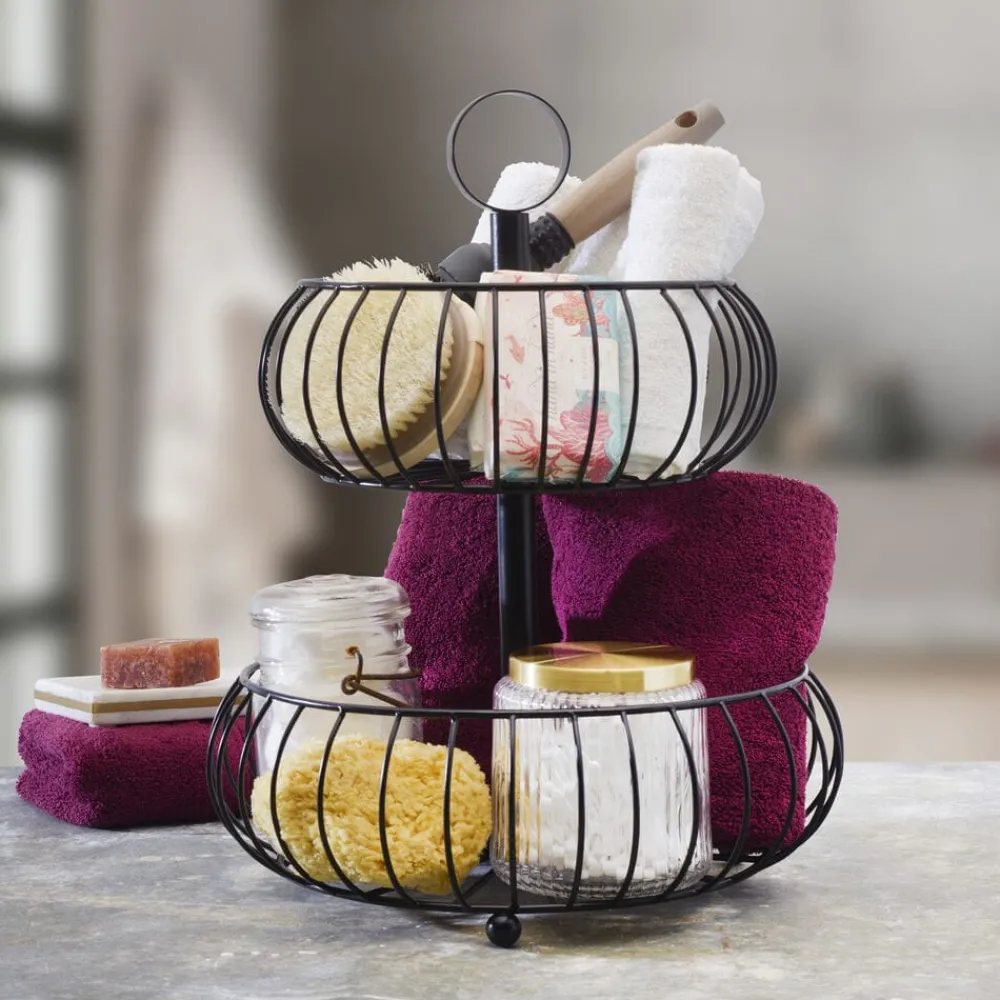 Gourmet Basics® Monroe 2 Tier Fruit Storage Basket- Fruit And Storage Baskets