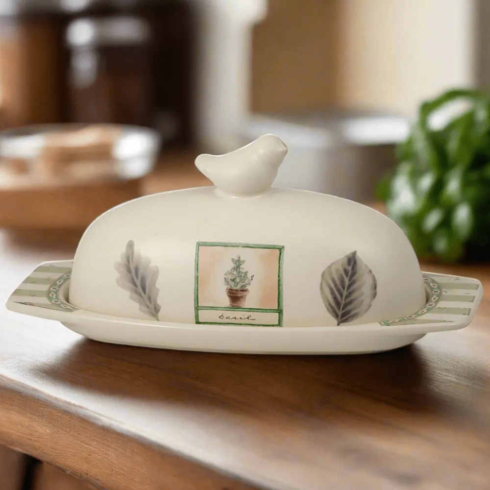 Pfaltzgraff® Naturewood® Covered Butter Dish- Butter Dishes