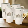 Pfaltzgraff® Naturewood® Set of 4 Latte Mugs- Coffee Mugs