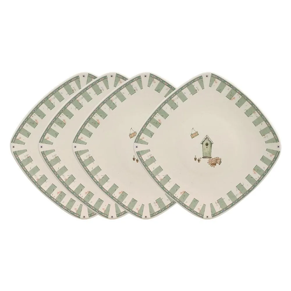 Pfaltzgraff® Naturewood® Set of 4 Square Salad Plates- Salad Plates