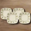 Pfaltzgraff® Naturewood® Set of 4 Square Dinner Plates- Dinner Plates
