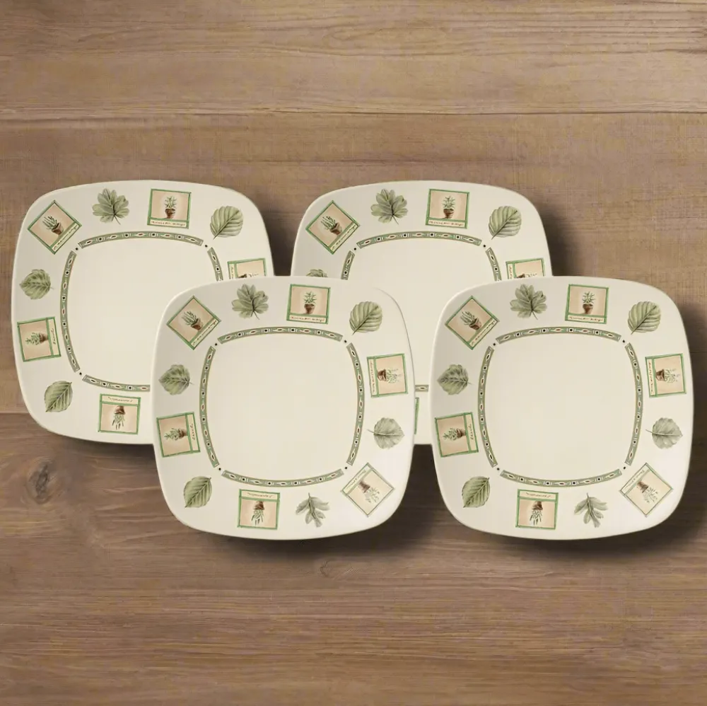 Pfaltzgraff® Naturewood® Set of 4 Square Dinner Plates- Dinner Plates