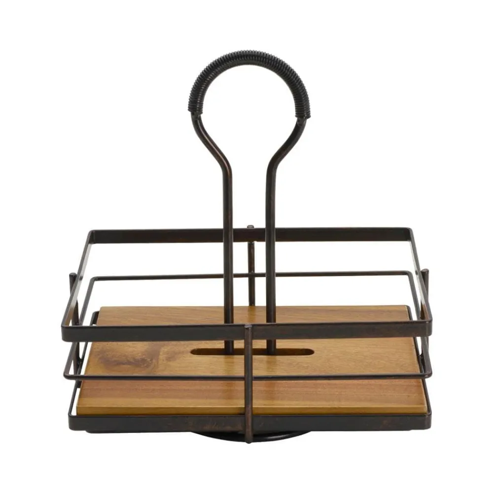 Gourmet Basics® Nova Rotating Condiment Caddy- Fruit And Storage Baskets|Buffet Caddies