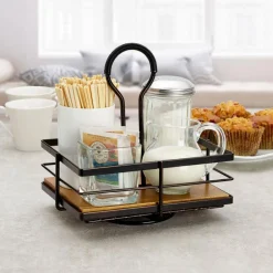 Gourmet Basics® Nova Rotating Condiment Caddy- Fruit And Storage Baskets|Buffet Caddies