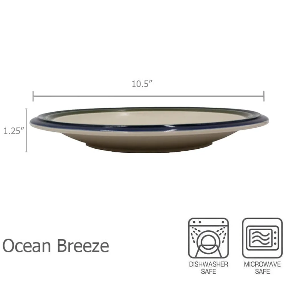 Pfaltzgraff® Ocean Breeze Set of 4 Dinner Plates- Dinner Plates
