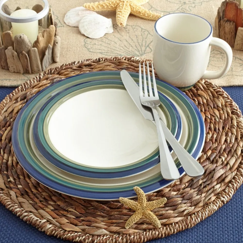 Pfaltzgraff® Ocean Breeze Set of 4 Dinner Plates- Dinner Plates