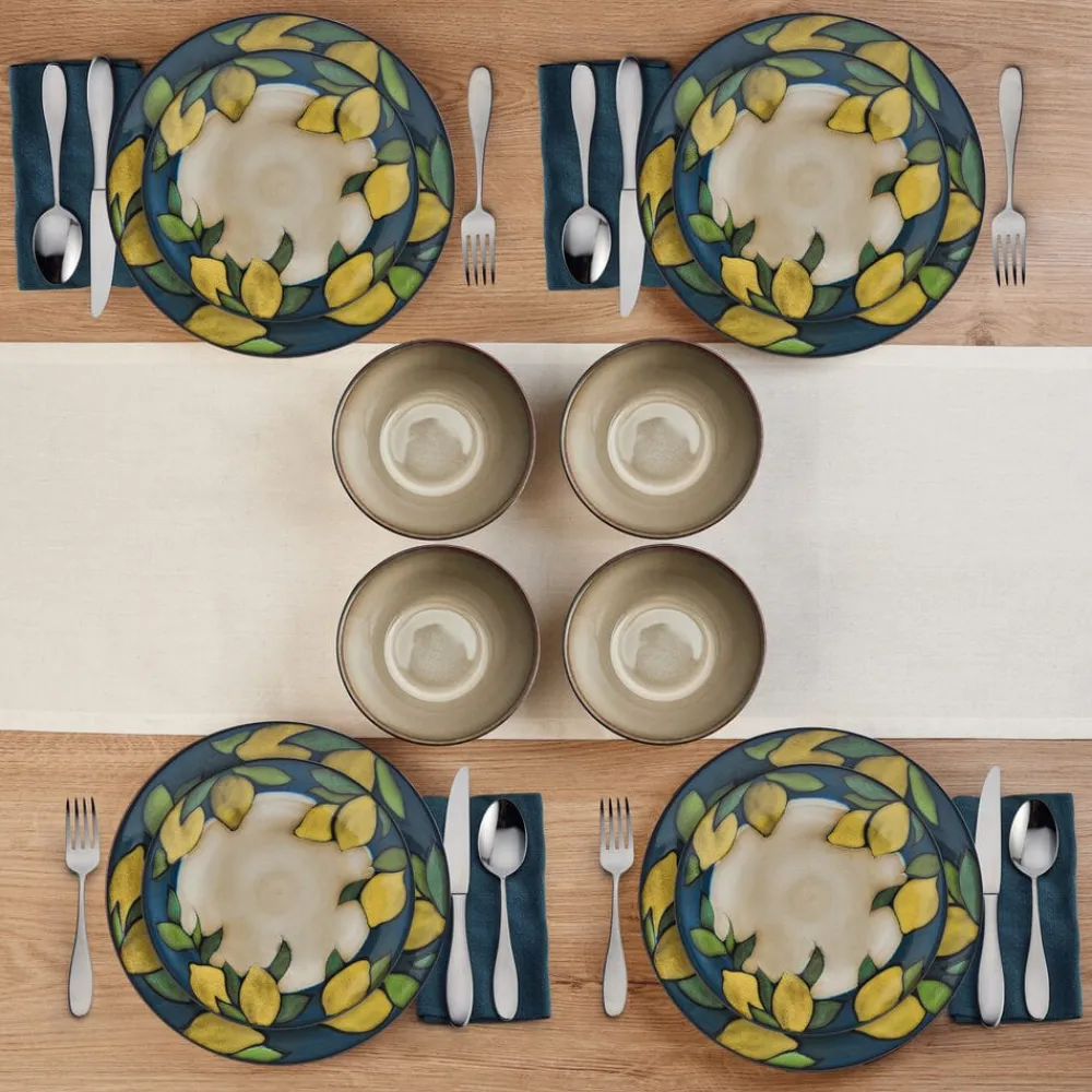 Pfaltzgraff® Painted Lemons 12 Piece Dinnerware Set, Service for 4- Dinnerware Service For 4