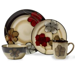 Pfaltzgraff® Painted Poppies 32 Piece Dinnerware Set, Service for 8- Dinnerware Service For 8