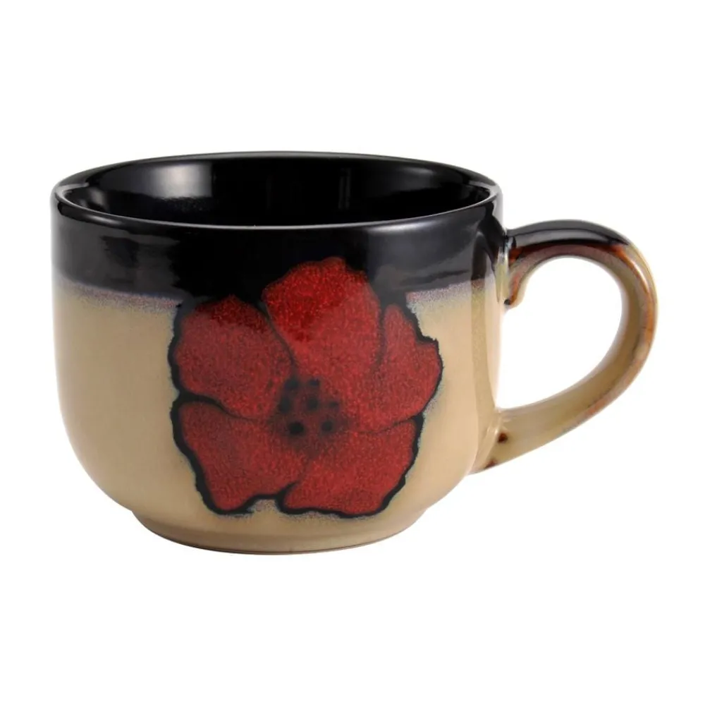 Pfaltzgraff® Painted Poppies Jumbo Soup Mug- Soup Cereal Bowls