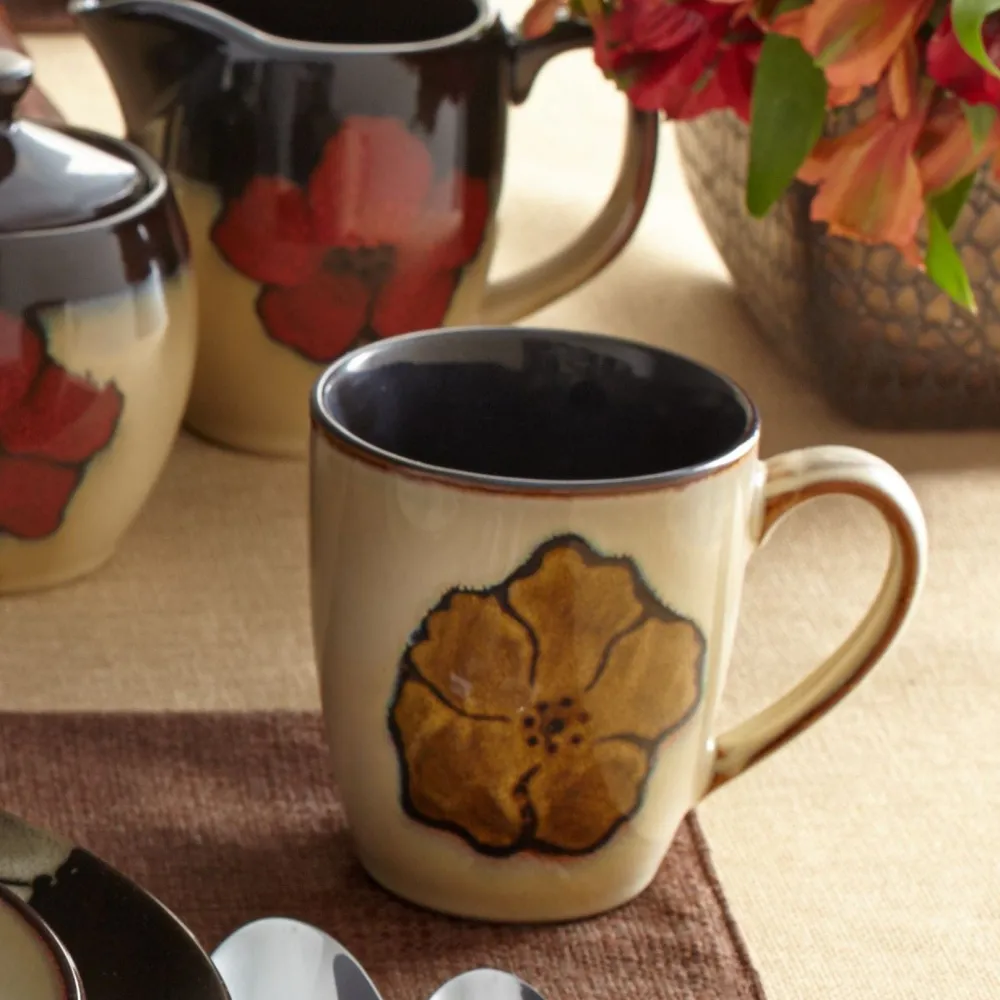 Pfaltzgraff® Painted Poppies Mug- Coffee Mugs