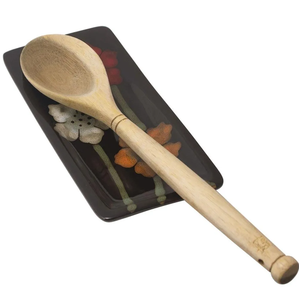 Pfaltzgraff® Painted Poppies Rectangular Spoon Rest- Spoon Rests And Trivets