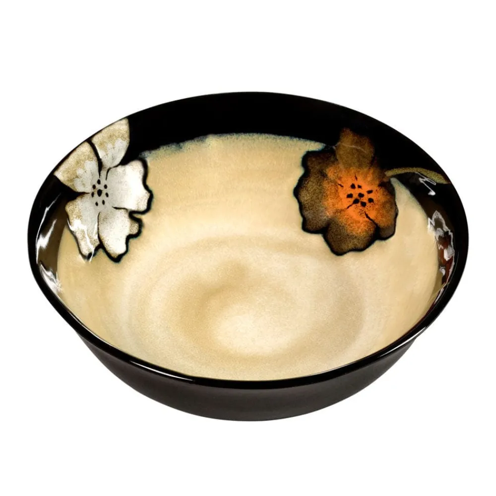Pfaltzgraff® Painted Poppies Service for 8 with Serveware- Dinnerware Service For 8