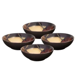 Pfaltzgraff® Painted Poppies Set of 4 Individual Pasta Salad Bowls- Pasta Bowls