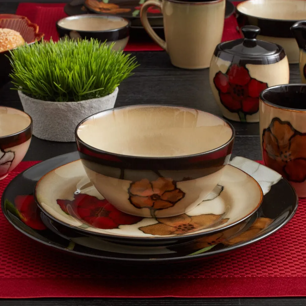Pfaltzgraff® Painted Poppies Soup Cereal Bowl- Soup Cereal Bowls
