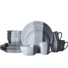 Pfaltzgraff® Parker Gray 16 Piece Dinnerware Set, Service for 4- Dinnerware Service For 4