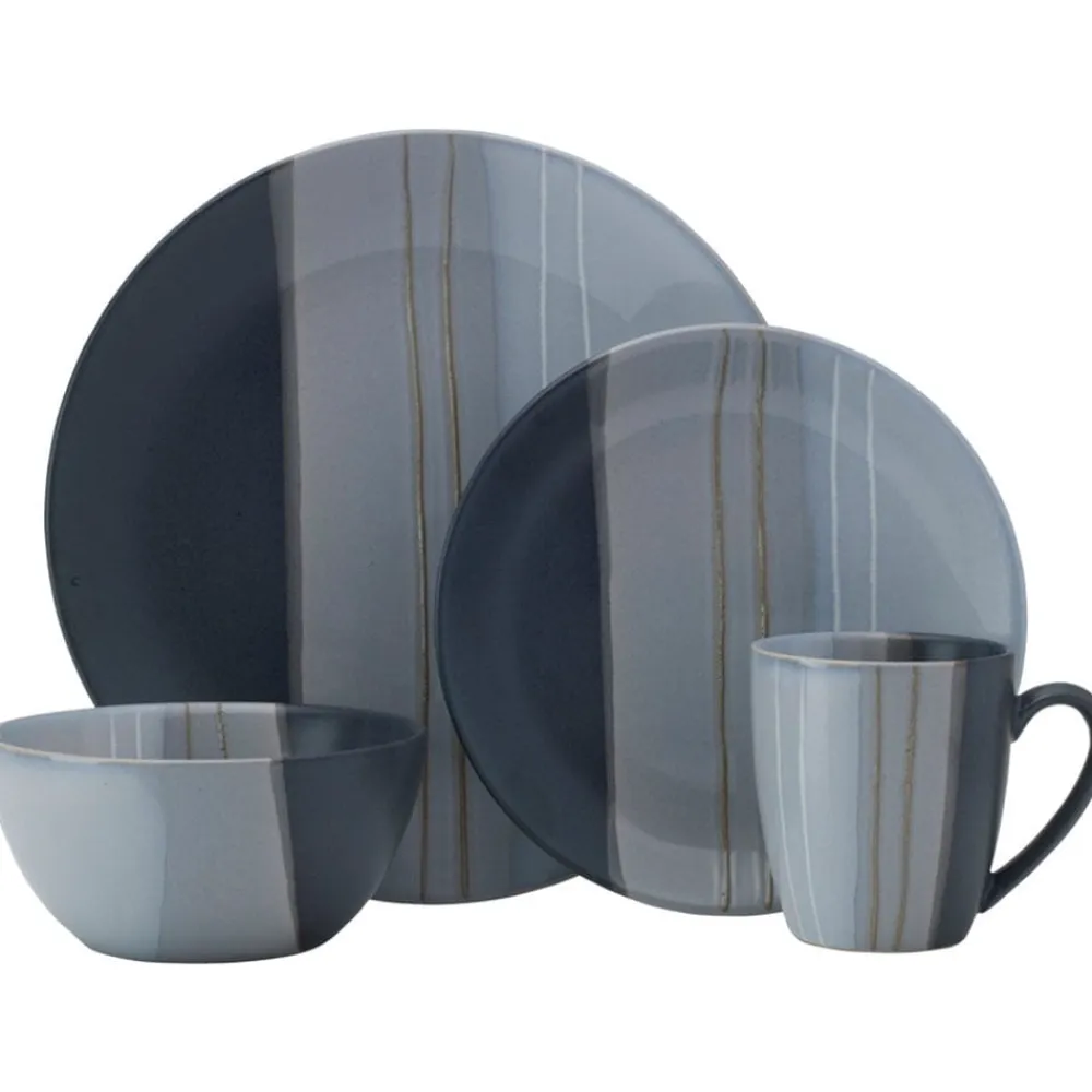 Pfaltzgraff® Parker Gray 16 Piece Dinnerware Set, Service for 4- Dinnerware Service For 4