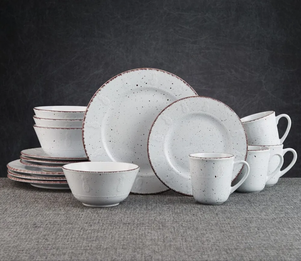 Pfaltzgraff® Pineapple 16 Piece Dinnerware Set, Service for 4- Dinnerware Service For 4