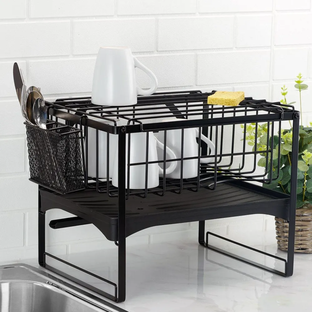 Gourmet Basics® Pisa 2 Tier Dish Rack- Fruit And Storage Baskets