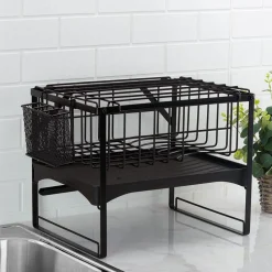 Gourmet Basics® Pisa 2 Tier Dish Rack- Fruit And Storage Baskets