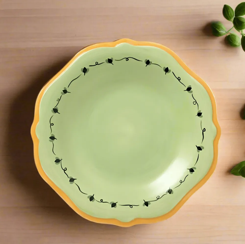 Pfaltzgraff® Pistoulet® Salad Plate with Yellow Band- Salad Plates