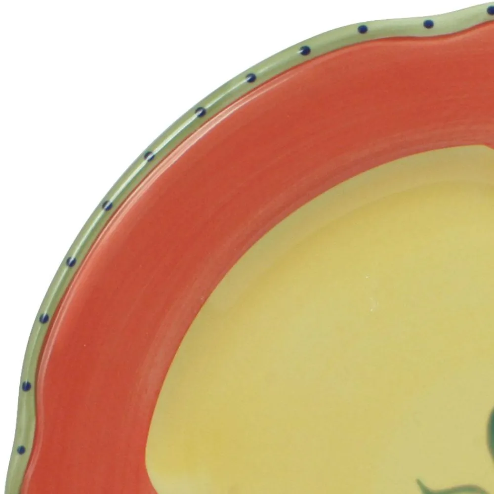 Pfaltzgraff® Pistoulet® Set of 4 Dinner Plates with Red Band- Dinner Plates