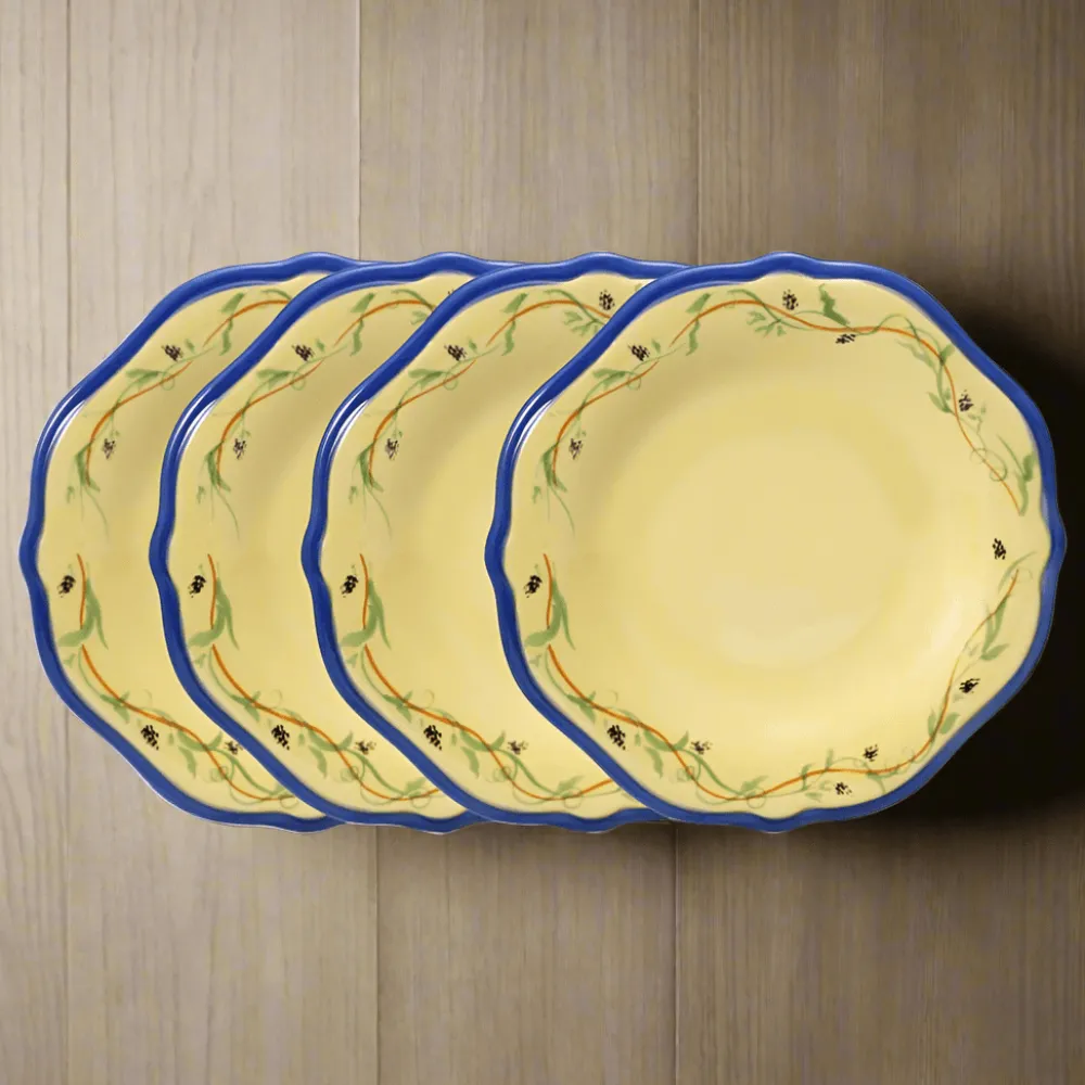 Pfaltzgraff® Pistoulet® Set of 4 Salad Plates with Blue Band- Salad Plates