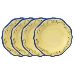 Pfaltzgraff® Pistoulet® Set of 4 Salad Plates with Blue Band- Salad Plates