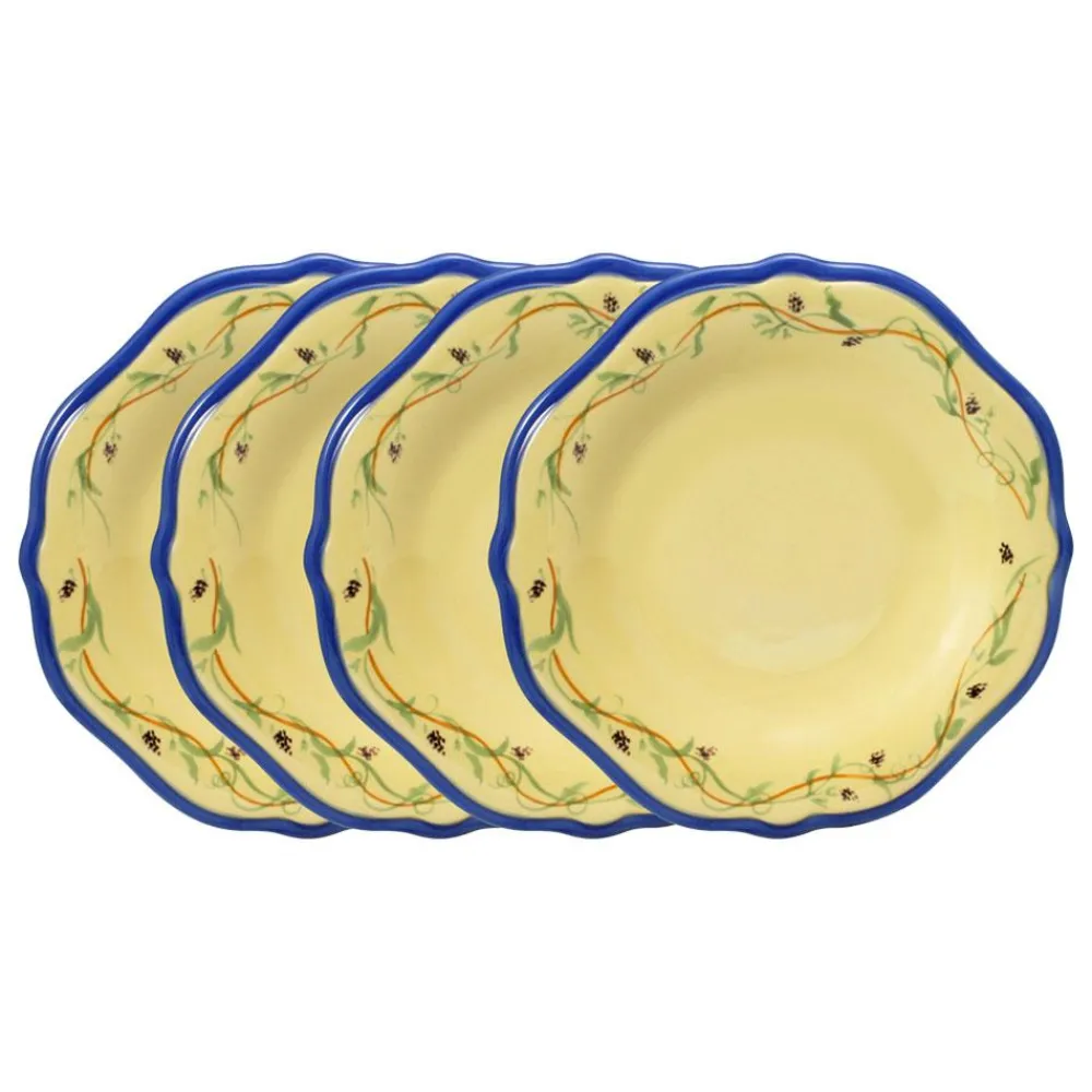 Pfaltzgraff® Pistoulet® Set of 4 Salad Plates with Blue Band- Salad Plates