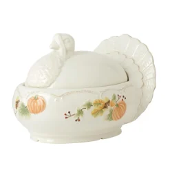 Pfaltzgraff® Plymouth Turkey Shaped Covered Serving Dish- Covered Casseroles|Serve Bowls