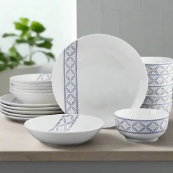 Studio Nova Preslie 18 Piece Dinnerware Set, Service for 6- Dinnerware Service For 6