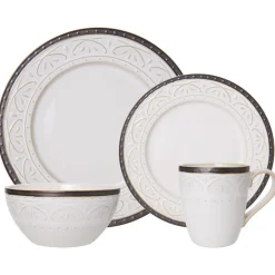 Pfaltzgraff® Promenade Scroll 16 Piece Dinnerware Set, Service for 4- Dinnerware Service For 4