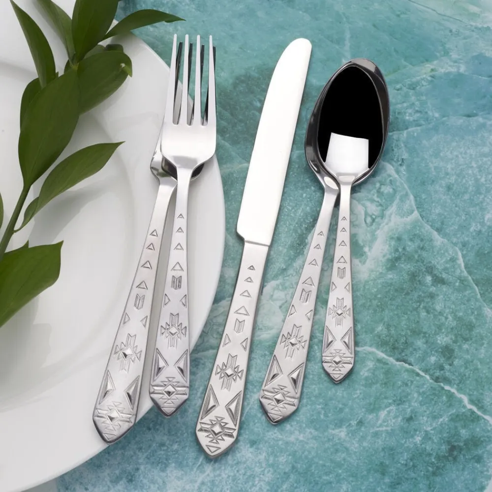 Towle® Everyday Pueblo 42 Piece Flatware Set, Service for 8- Sets