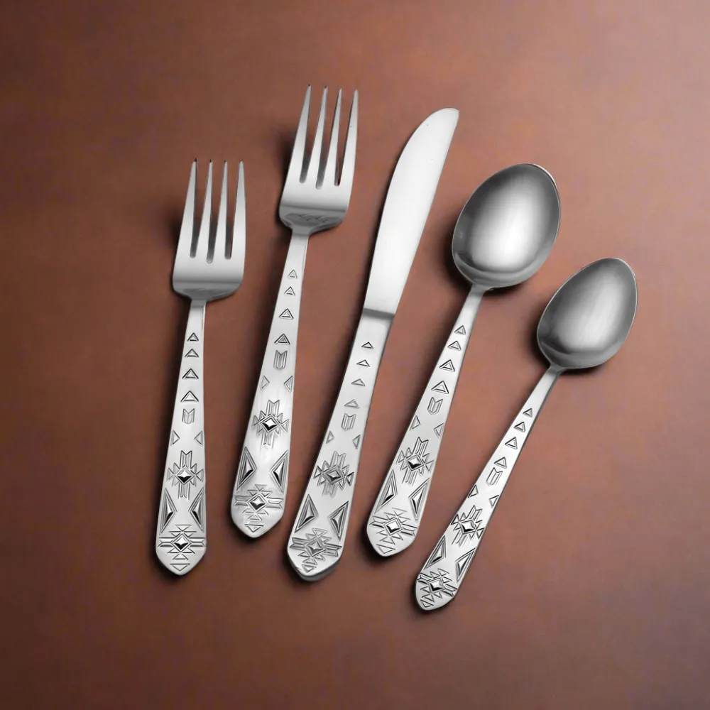 Towle® Everyday Pueblo 20 Piece Flatware Set, Service for 4- Sets