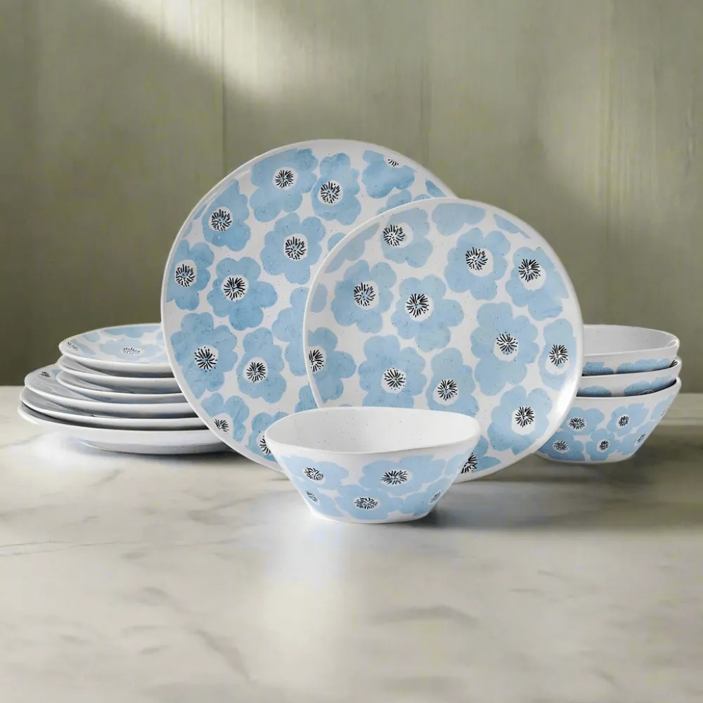 Pfaltzgraff® Radiant Floral 12 Piece Set, Service for 4- Dinnerware Service For 4