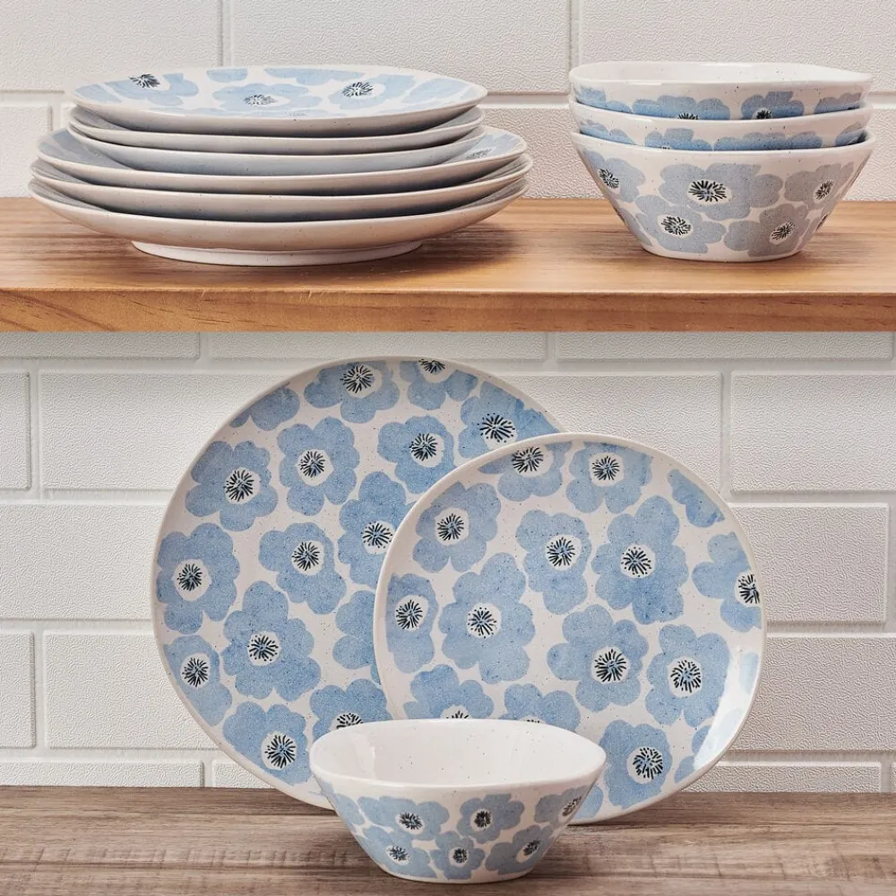 Pfaltzgraff® Radiant Floral 12 Piece Set, Service for 4- Dinnerware Service For 4