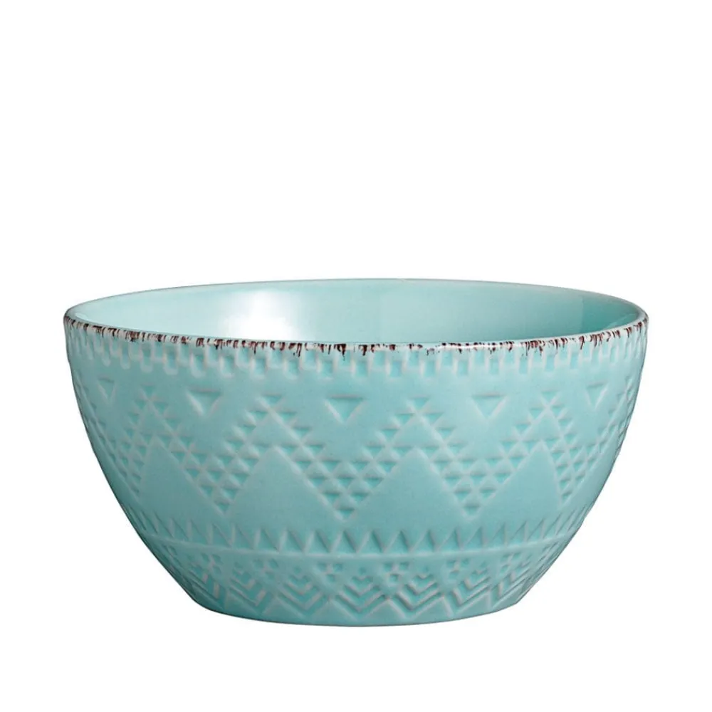 Pfaltzgraff® Remembrance Teal Set of 4 Soup Cereal Bowls- Soup Cereal Bowls