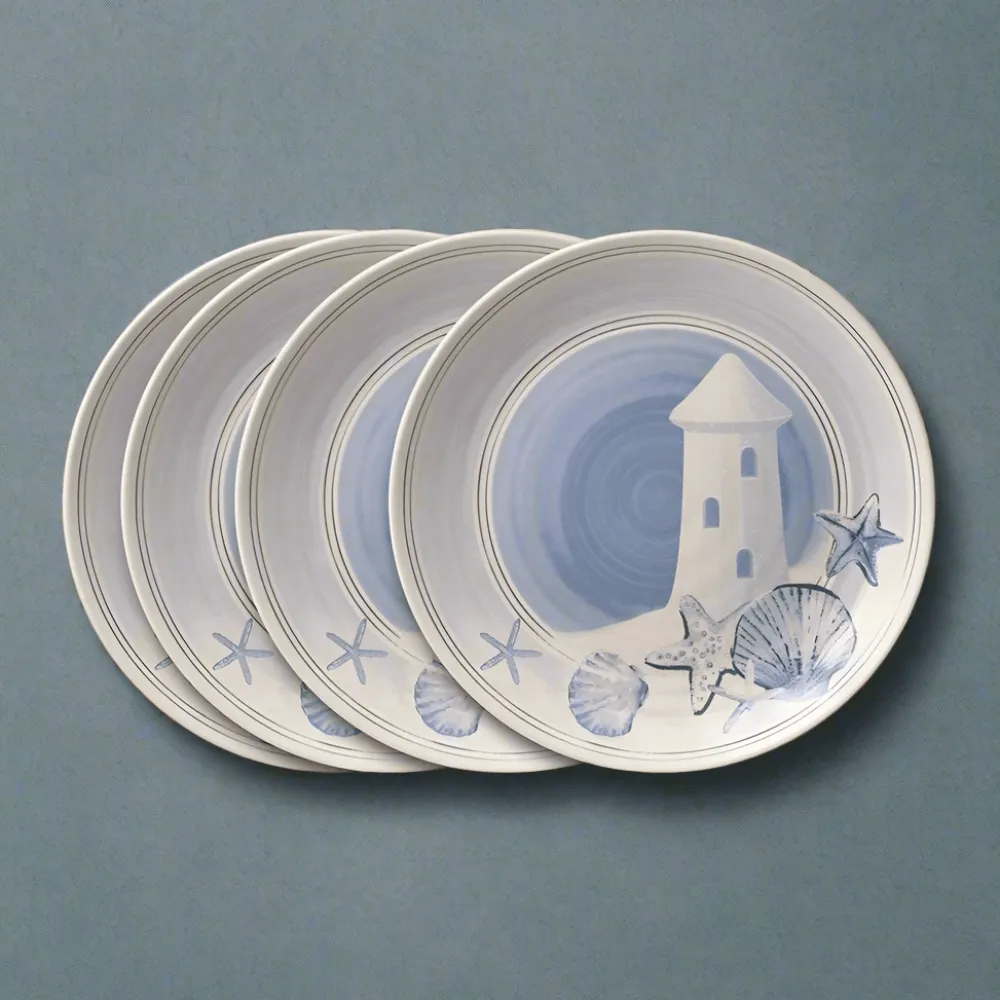 Pfaltzgraff® Rio Beach House Set of 4 Outdoor Melamine Salad Plates- Salad Plates