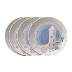 Pfaltzgraff® Rio Beach House Set of 4 Outdoor Melamine Salad Plates- Salad Plates